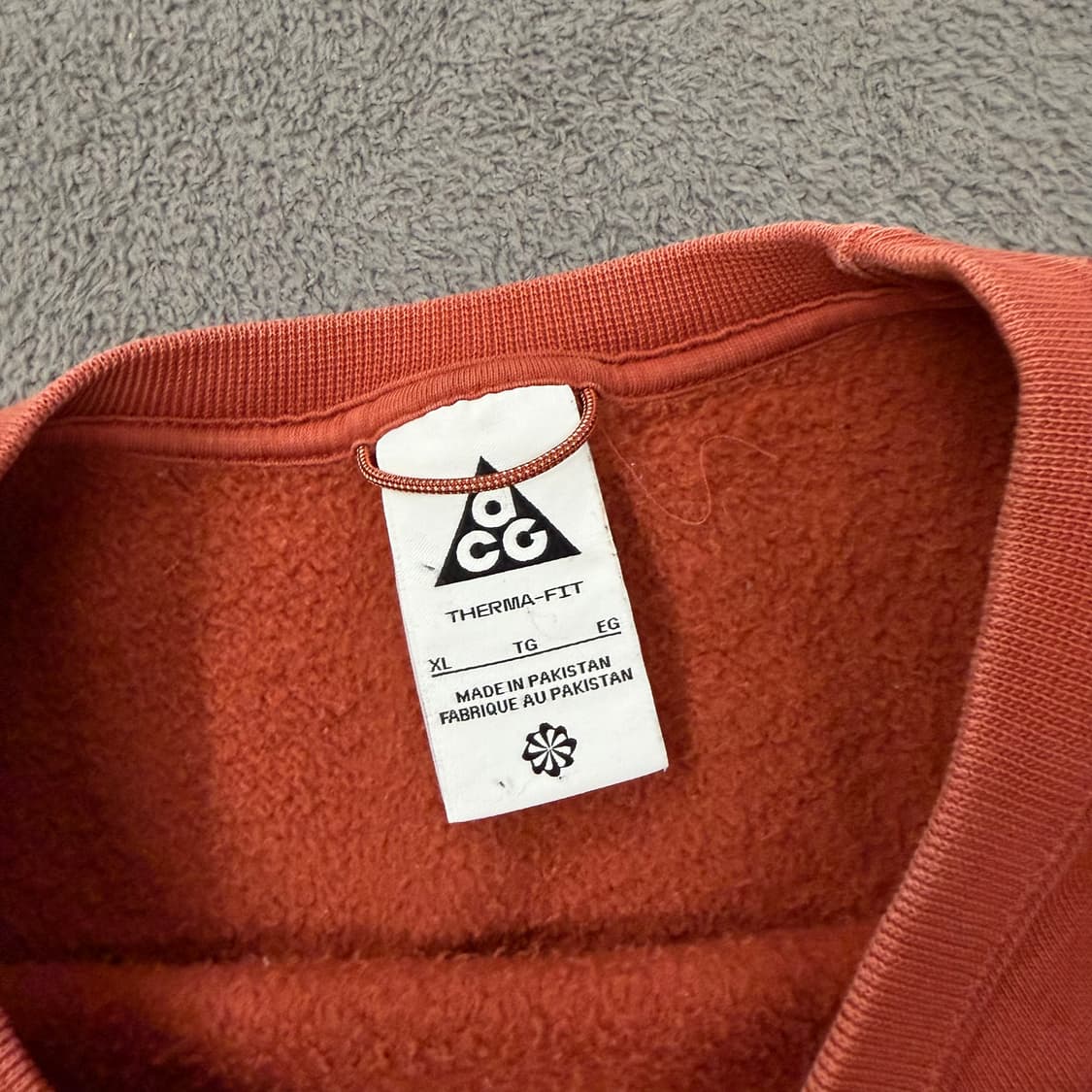 [ 정품/XL ] 나이키 ACG 써마핏 크루 플리스 스웨트셔츠 마스 스톤 상품이미지5