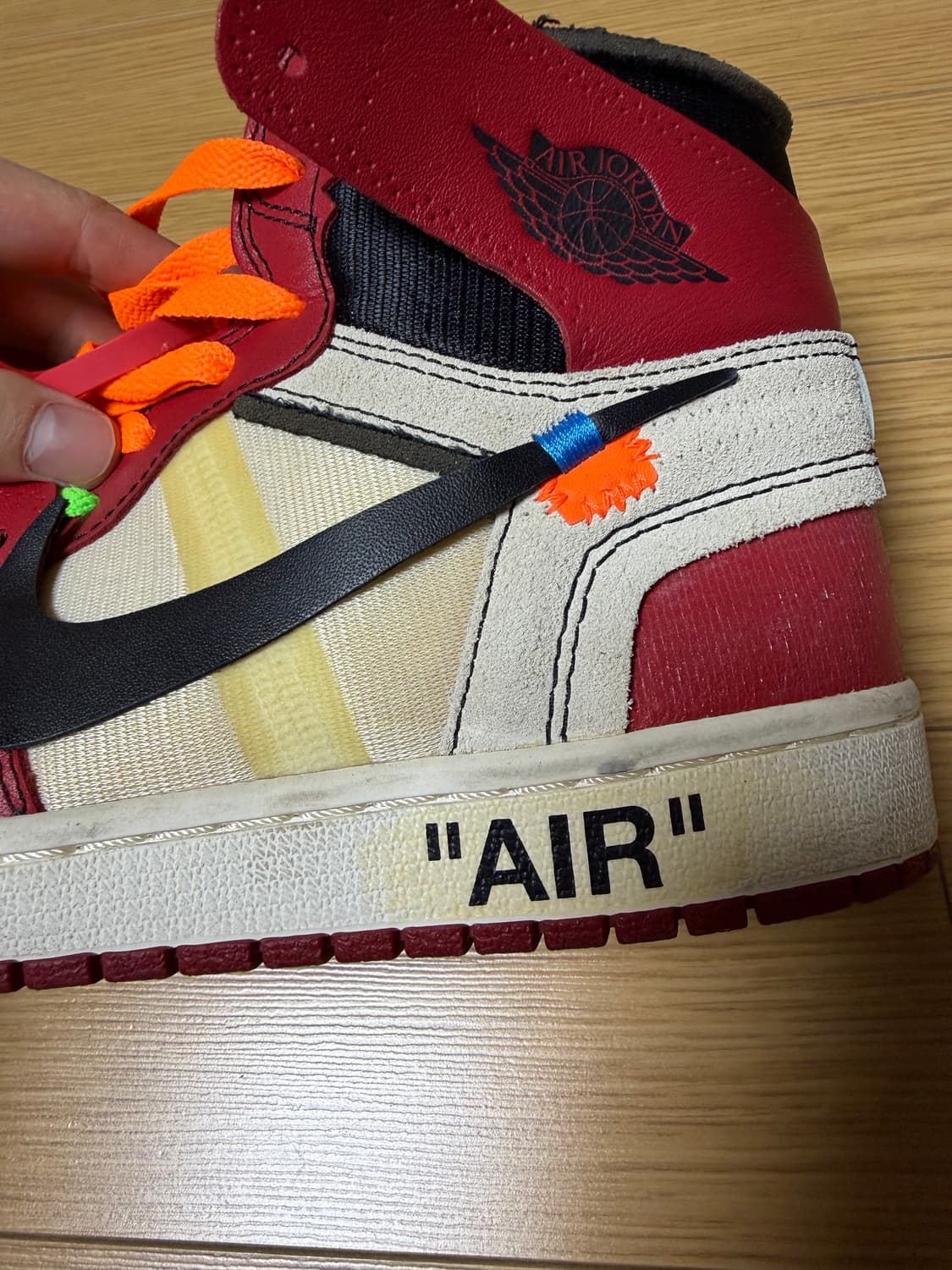 조던1 오프화이트 시카고 265사이즈 (나코탭) 상품이미지7