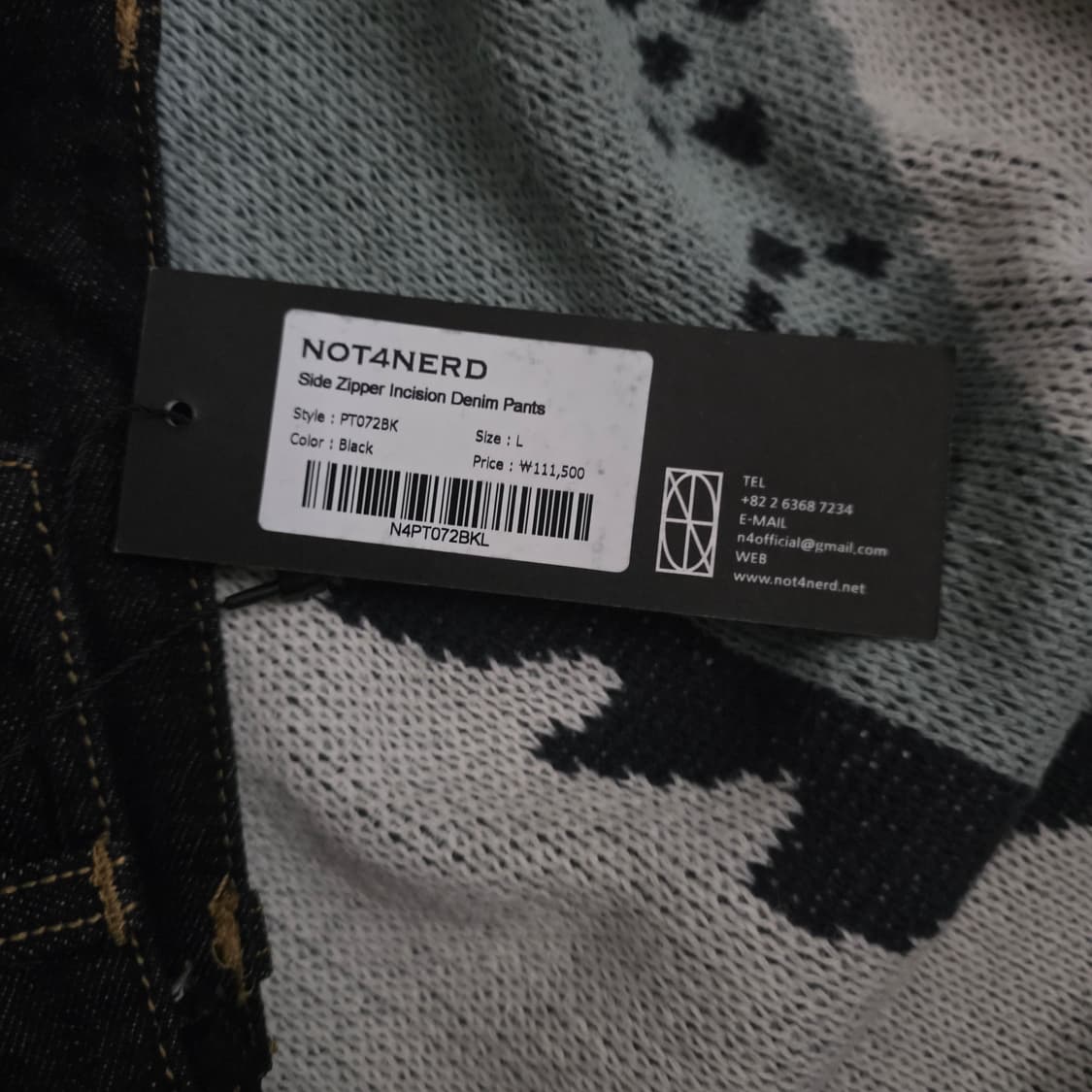 낫포너드 Side Zipper Incision Denim Pants 상품이미지3