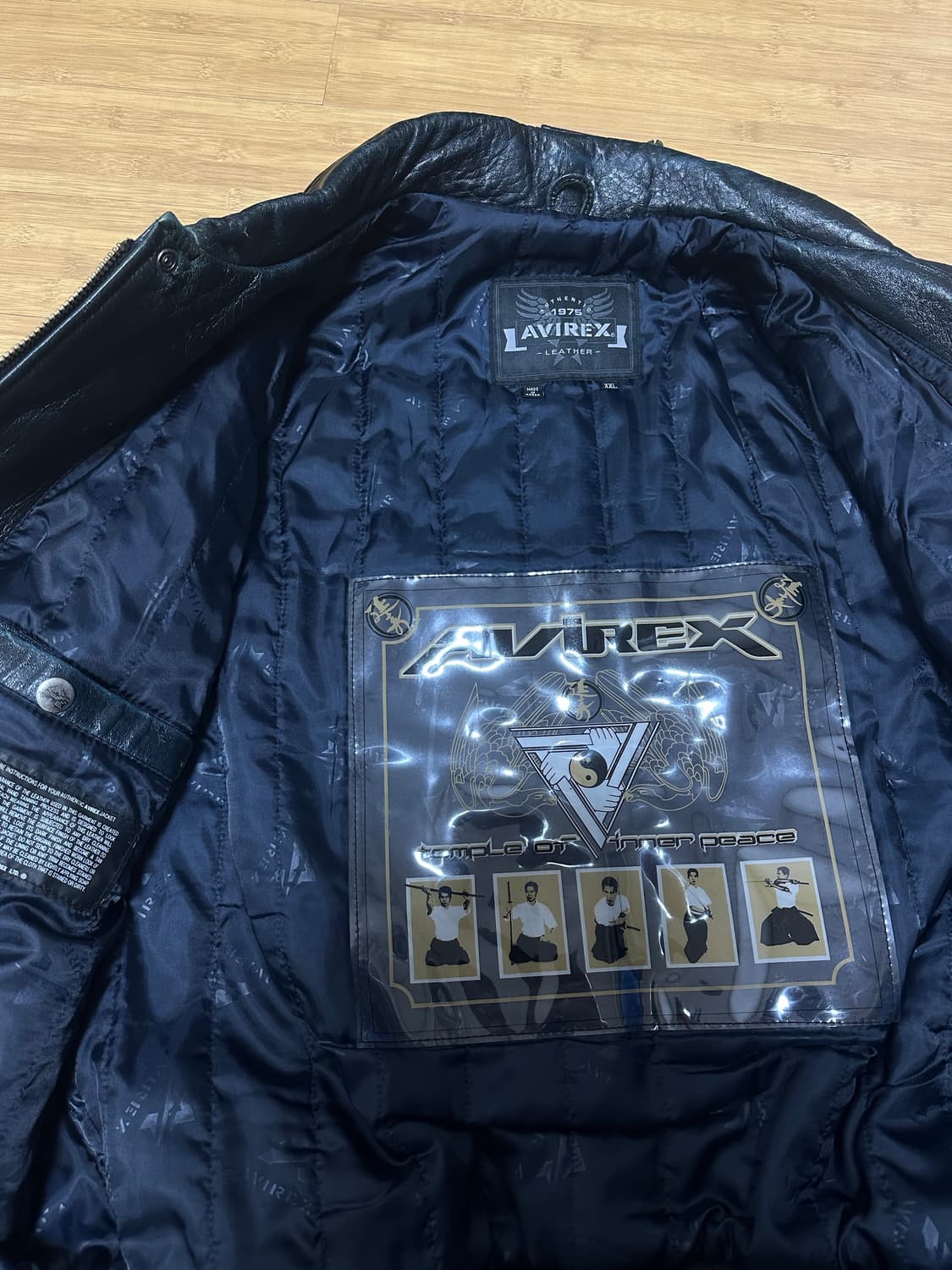 아비렉스 레더 바시티 자켓 상품이미지8