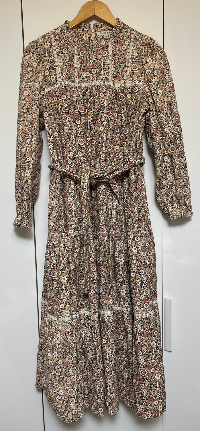 Thursday Island 플라워 벨벳코듀로이롱 원피스 상품이미지5