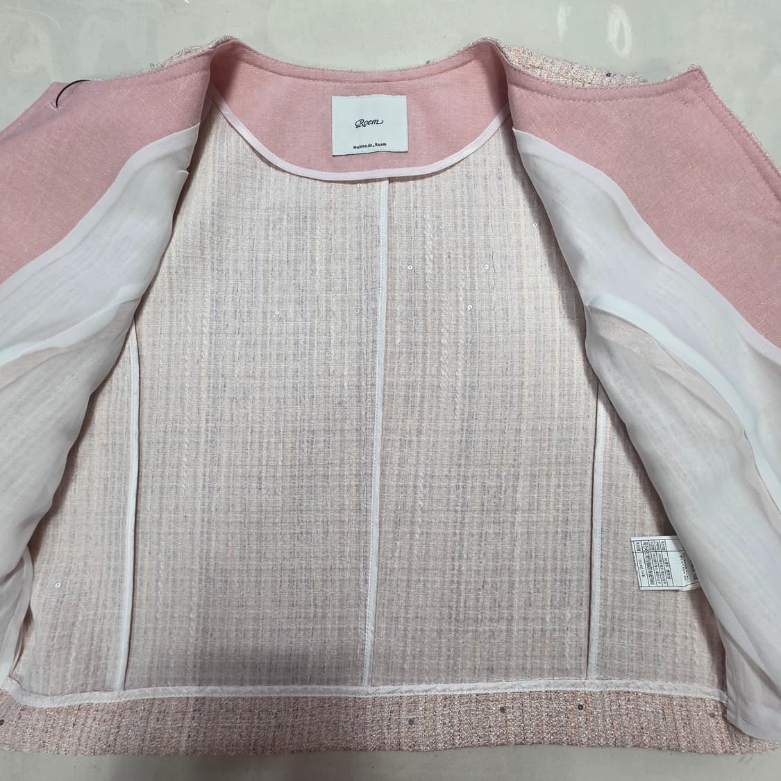 1848 로엠 칼라리스 트위드 반팔 자켓 상품이미지5