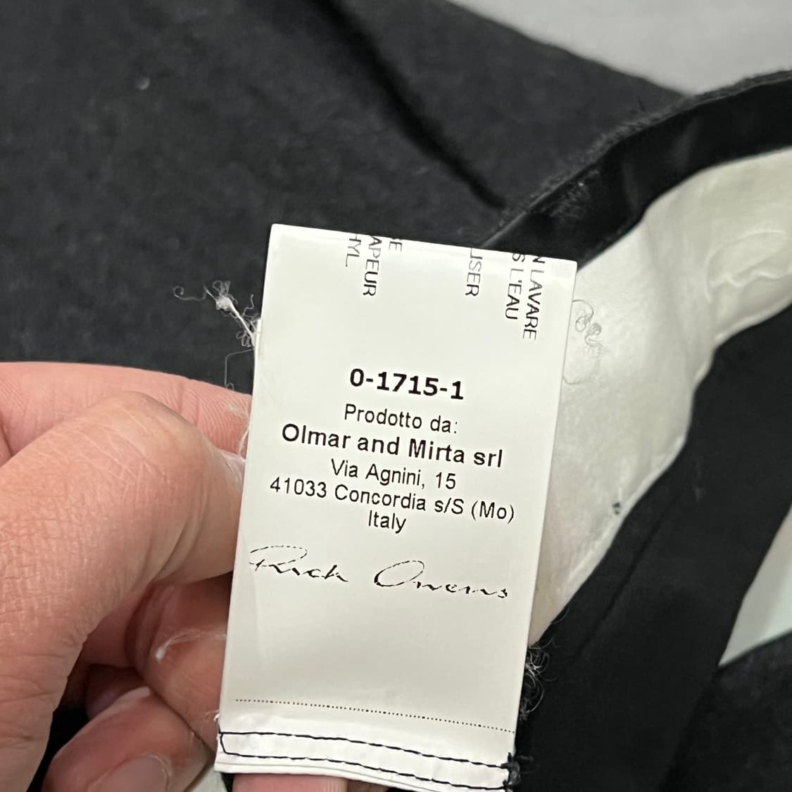  릭오웬스 울 배기 팬츠 y16005 상품이미지9