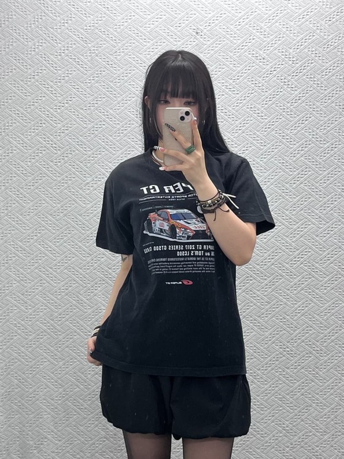 빈티지 올드스쿨 펑크 모터사이클 레이싱카 반팔티 L C10548 상품이미지1