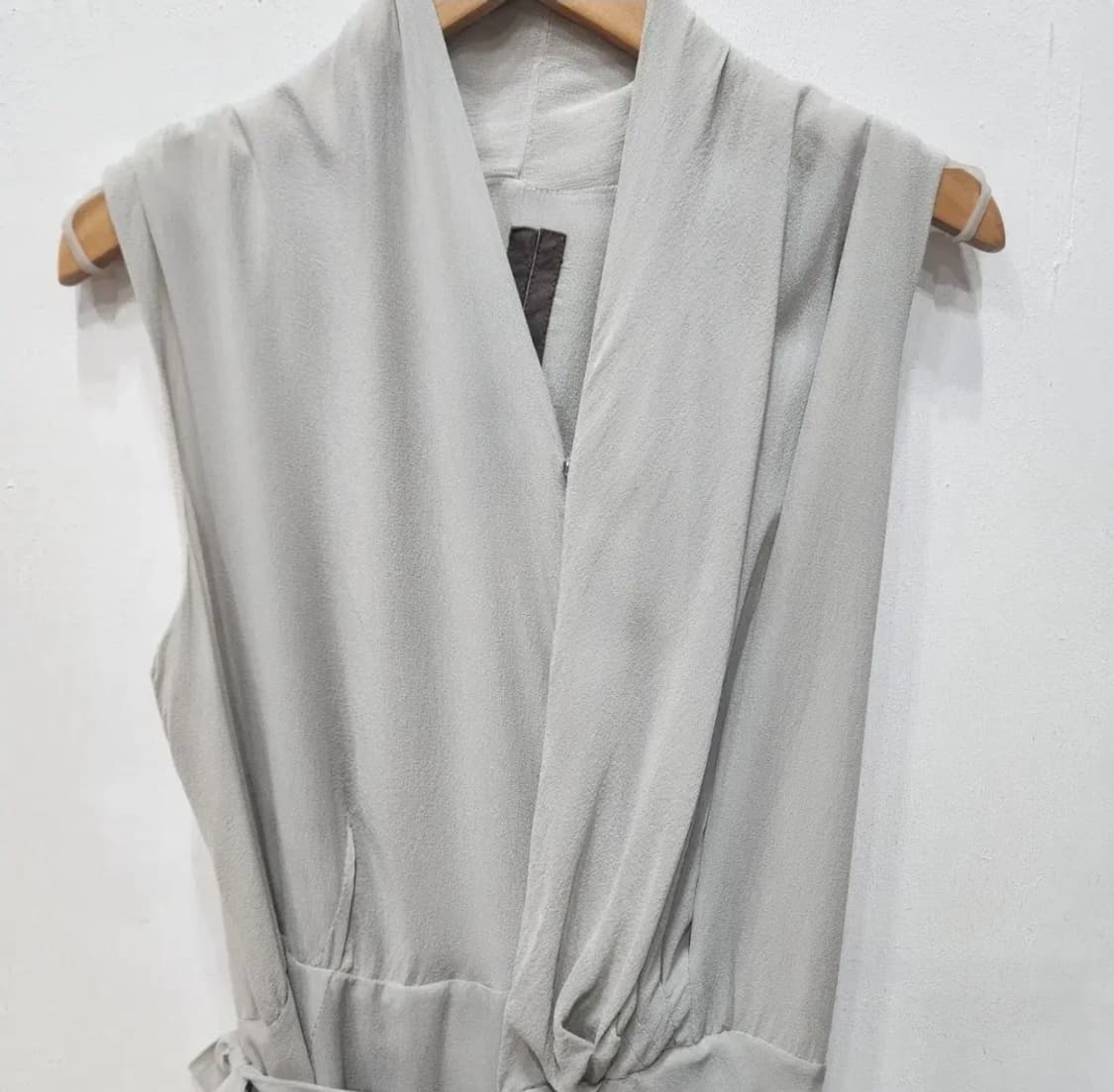 릭오웬스 실크 드레이프 원피스 그레이 이태리42 상품이미지3