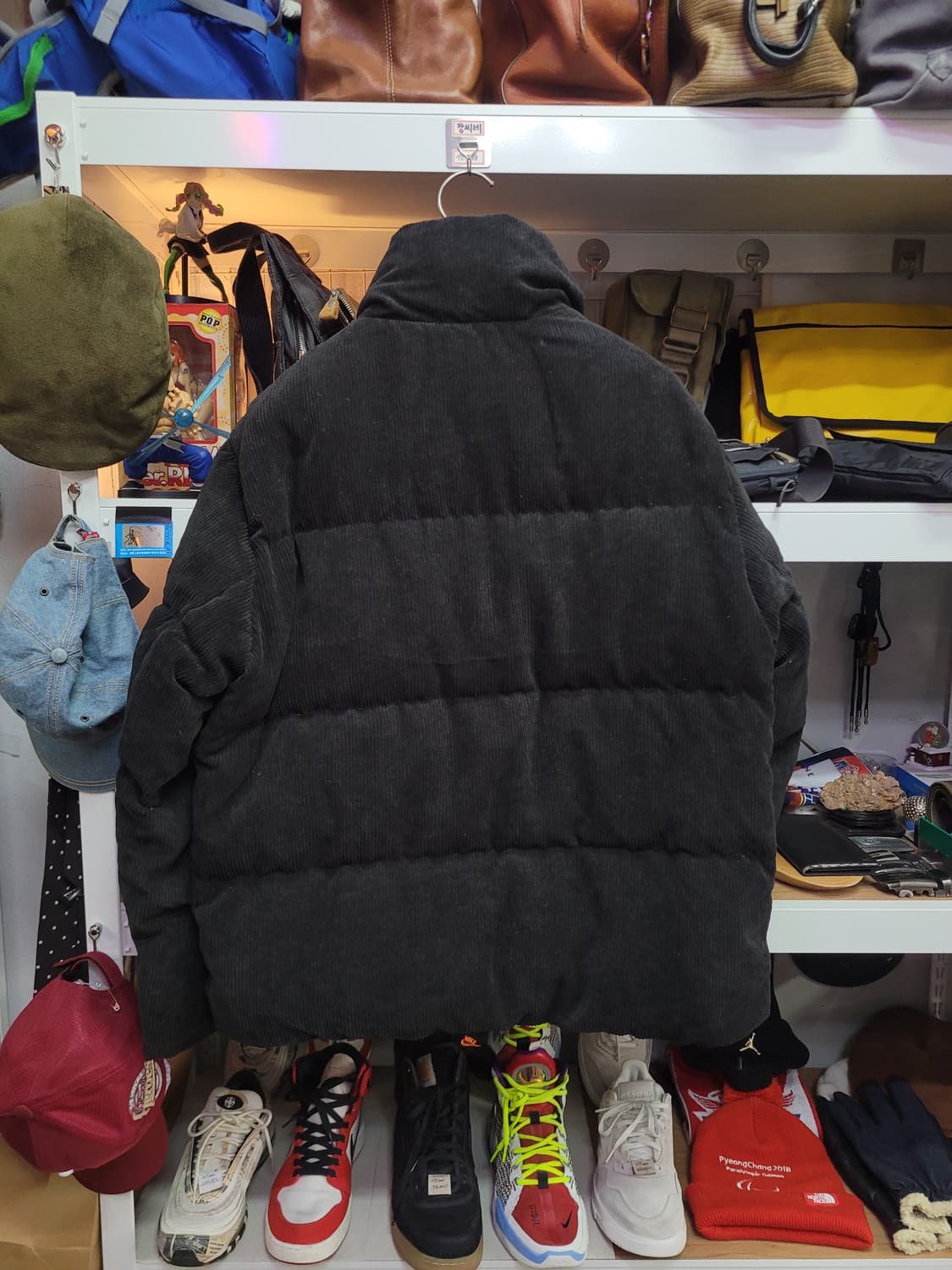 NEPA 네파 코듀로이 블랙 패딩 점퍼 오리털 상품이미지3