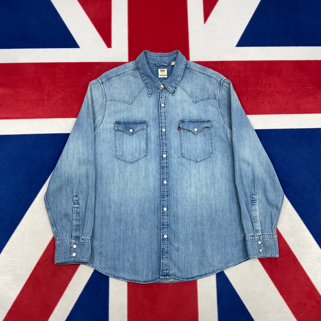리바이스 웨스턴 데님셔츠 XL 상품이미지1