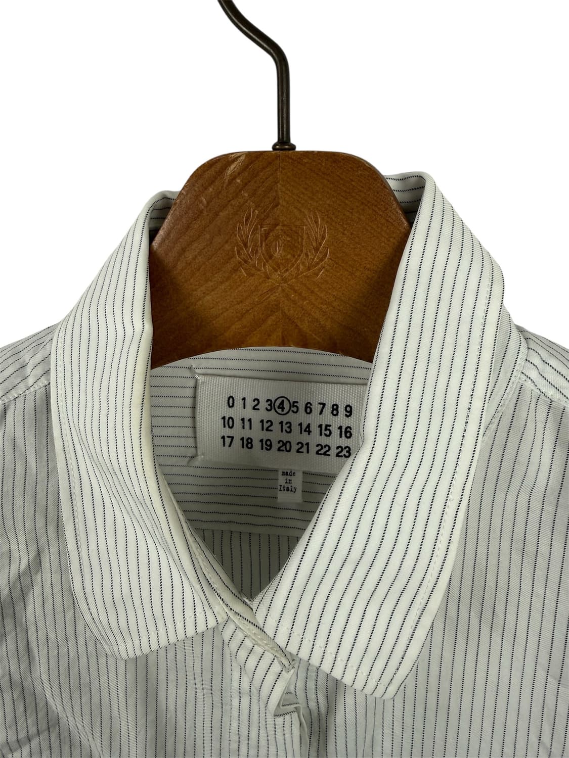 메종 마르지엘라 화이트 스트라이프 셔츠 여40 상품이미지2