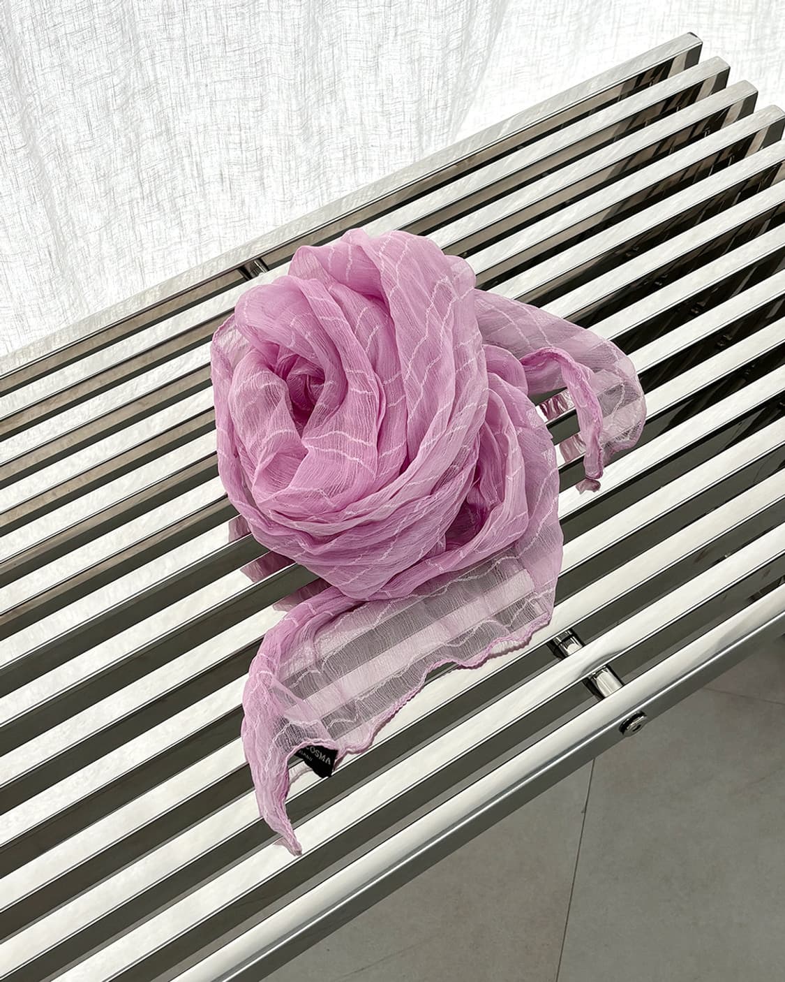 airy candy pink sheer scarf 상품이미지2