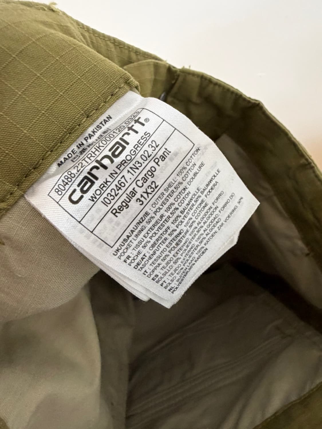 칼하트 윕 립스탑 카고 팬츠 상품이미지7