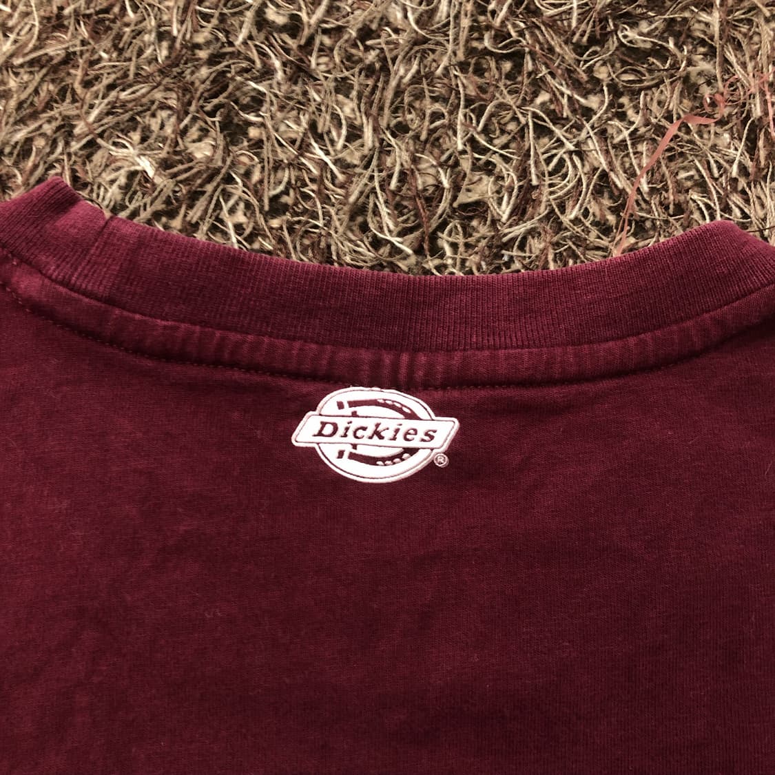 L 디키즈 버건디 로고 반팔 티셔츠 상품이미지8