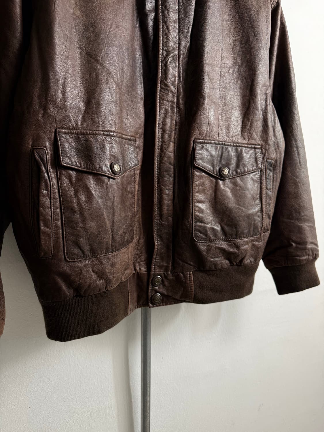 Vintage FAN-DANG-GO Leather Jacket 상품이미지4