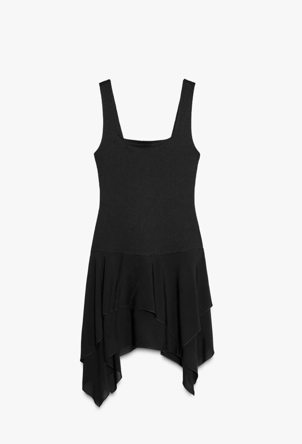 자라 블랙 미니 원피스 zara 플레어 레이어드 콤비 원피스 블랙 S 상품이미지1