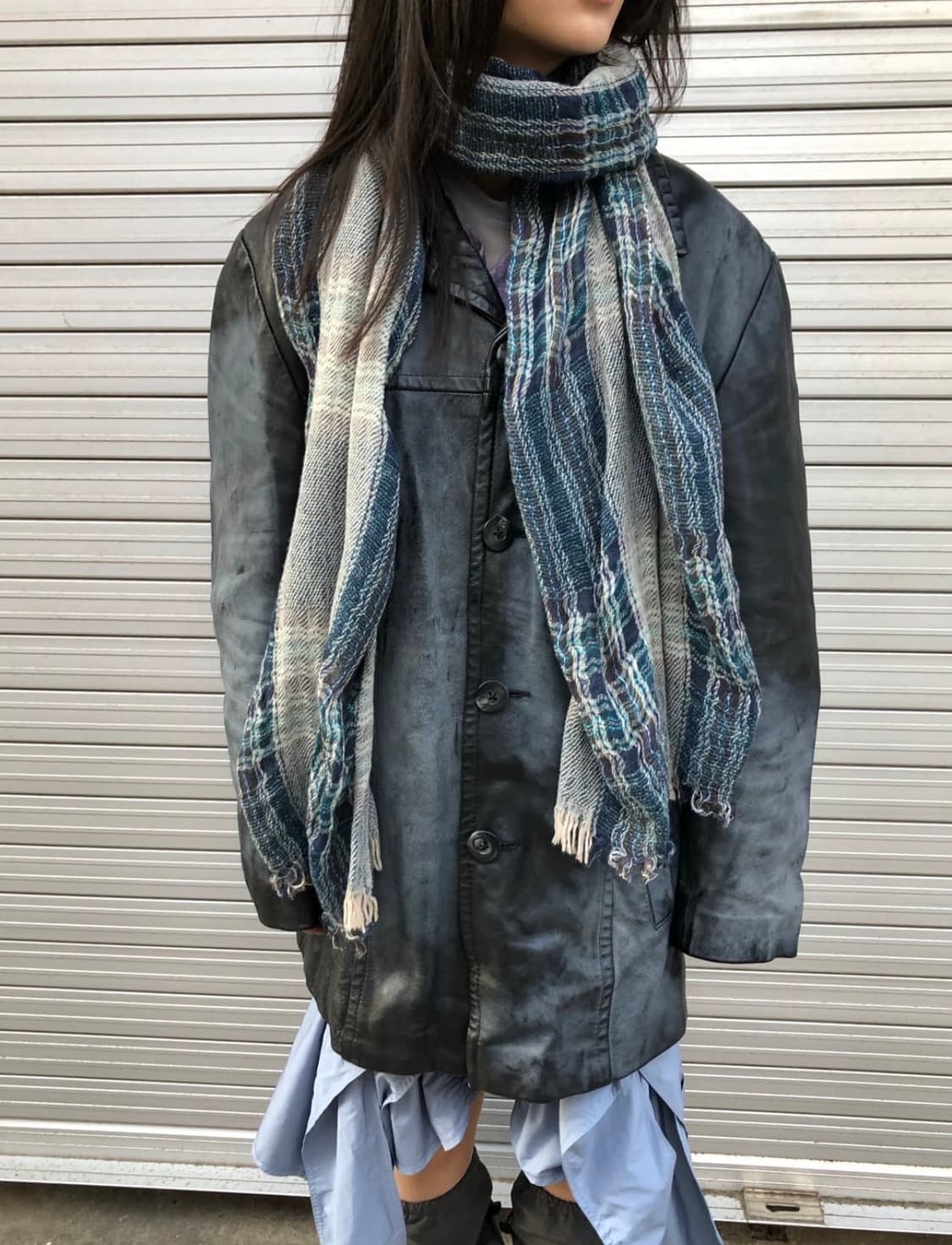 90s 이탈리안 레더 카코트 상품이미지6