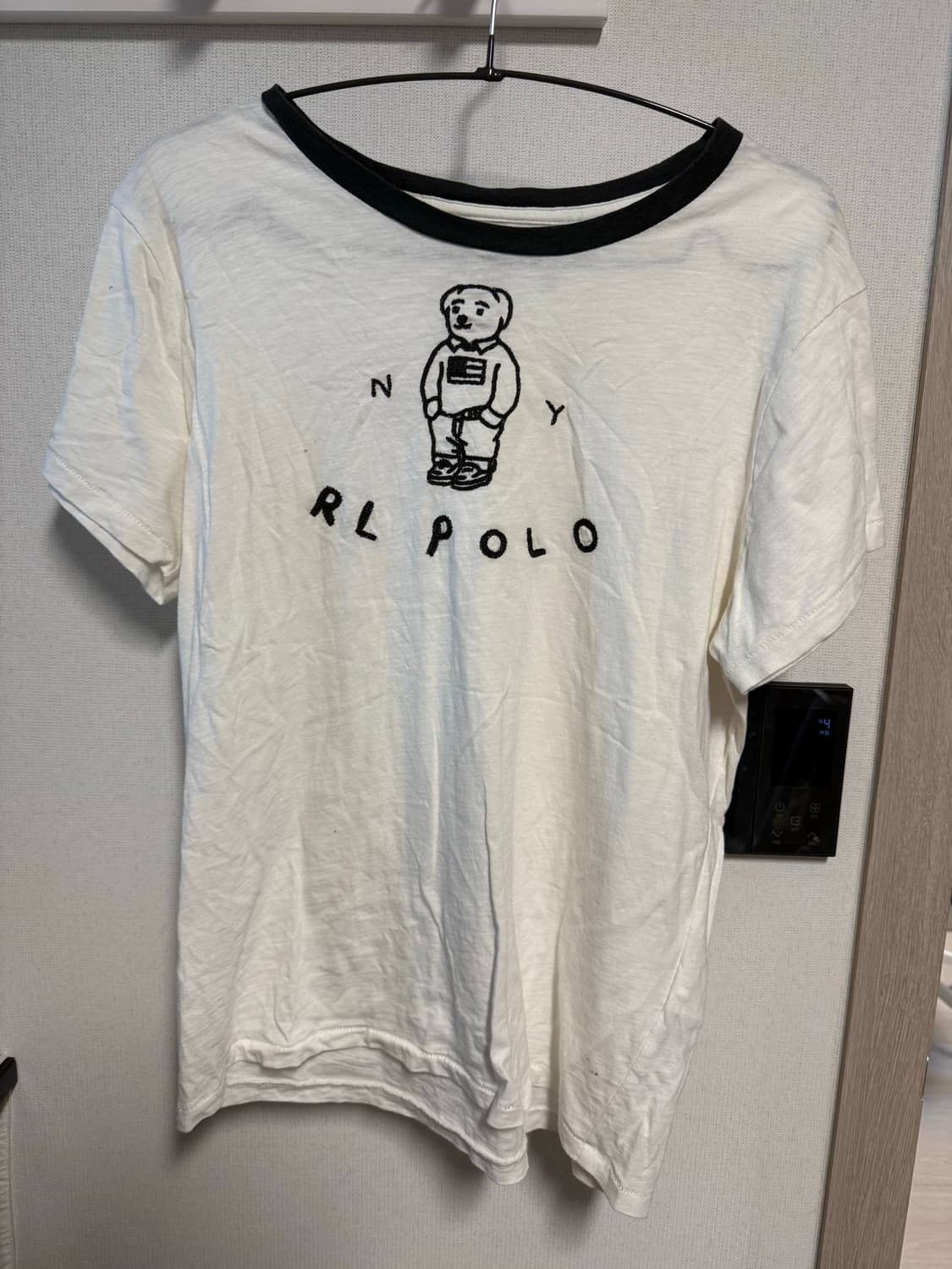 폴로 베어 화이트 링거 티셔츠 상품이미지2