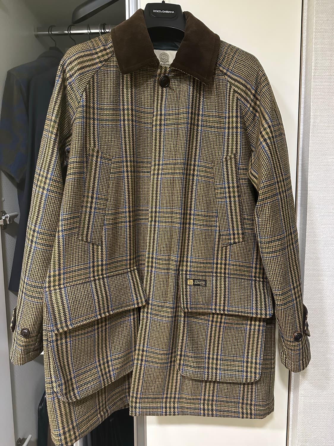 바스통 186 브라운 체크 상품이미지1