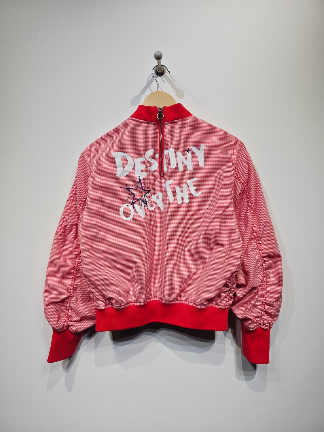 에고이스트 체크무늬 레드 봄버 자켓_55 상품이미지5