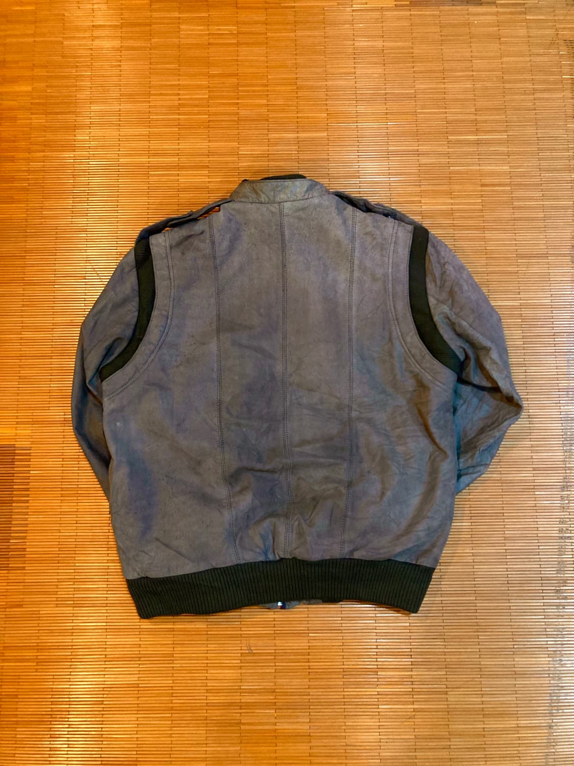 JPN vtg 카우레더 점퍼 상품이미지4