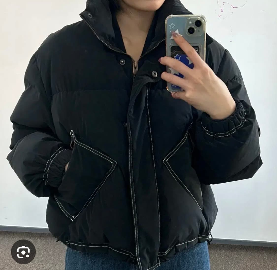 마뗑킴 스티치 패딩 여성용 상품이미지1