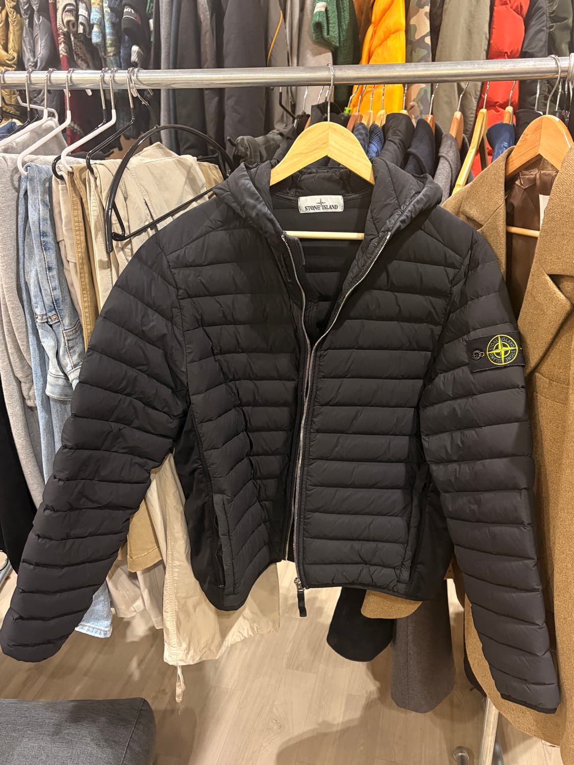 스톤 경량패딩 m 상품이미지1