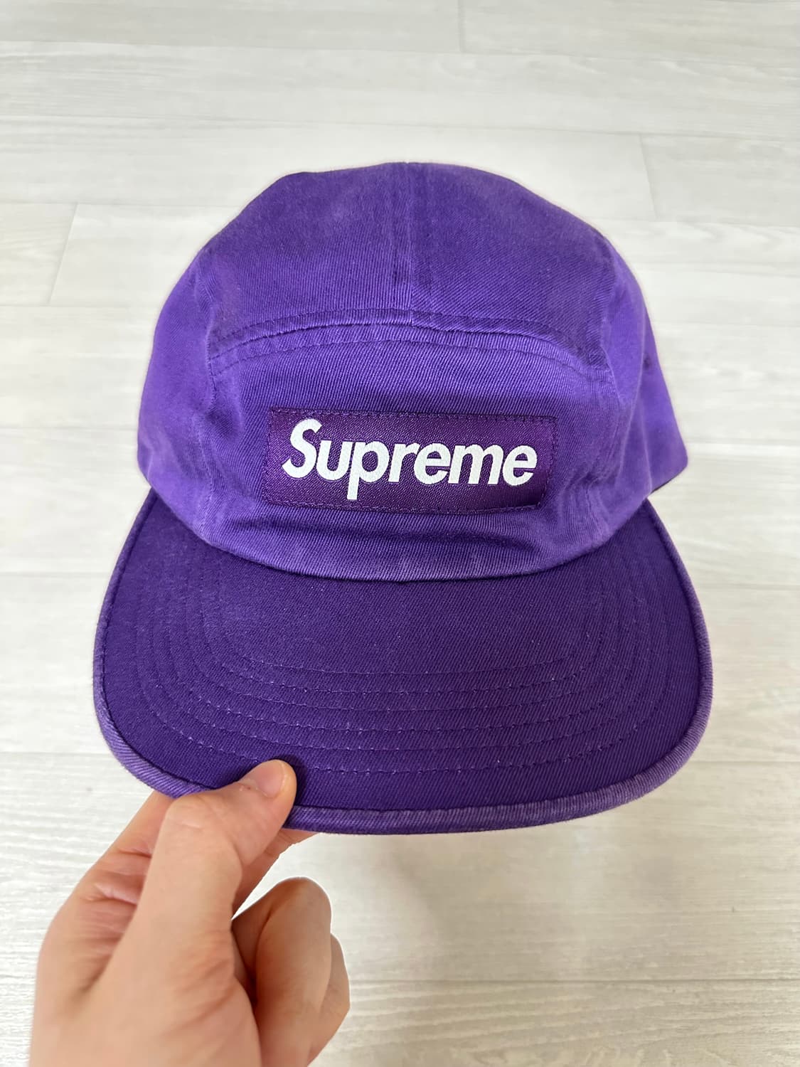 슈프림 24SS 워시드 치노 트윌 캠프캡 퍼플 상품이미지1