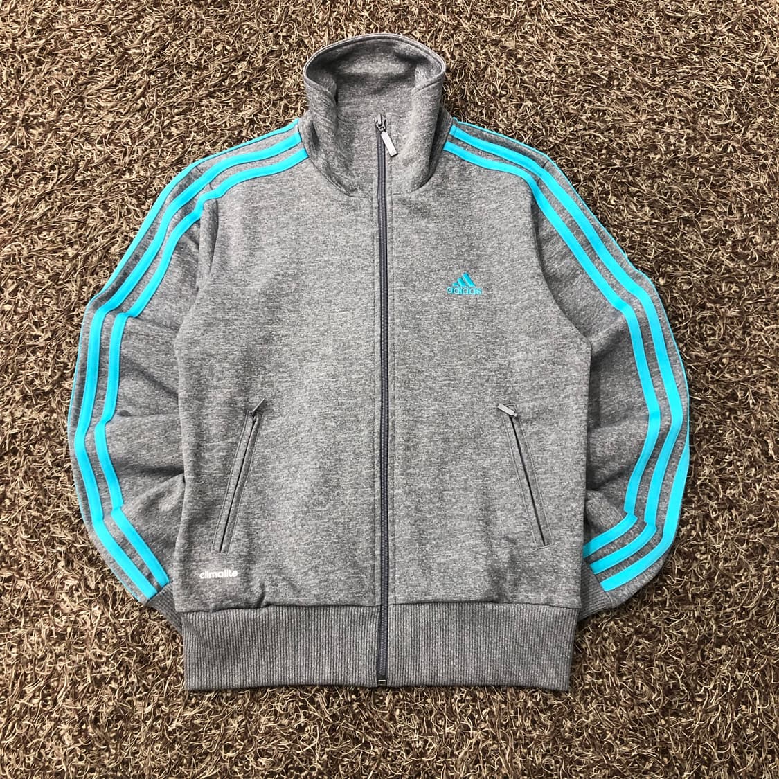 85 아디다스 그레이 민트 져지 트랙 자켓 상품이미지1