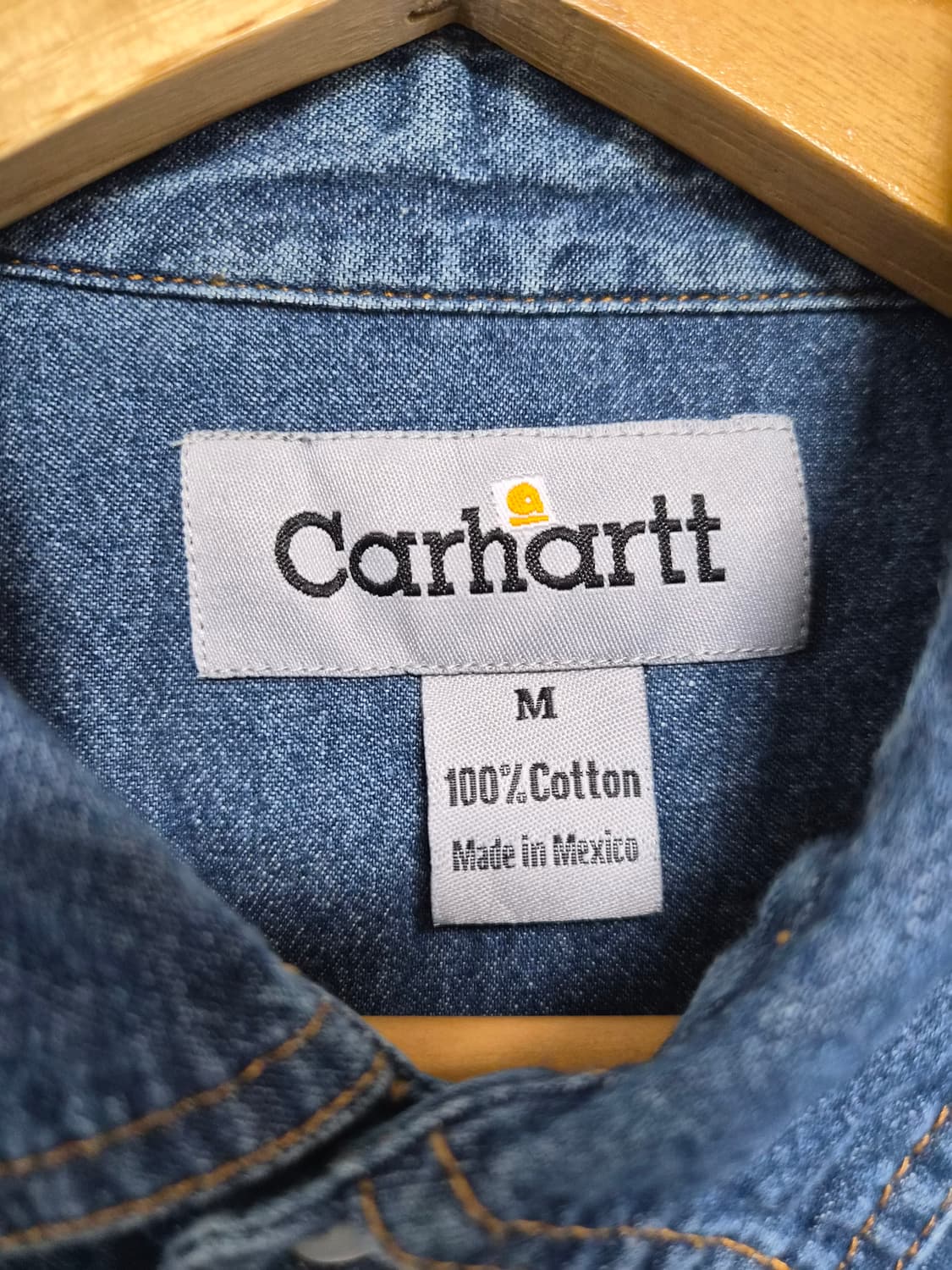 칼하트Carhartt 데님 웨스턴 셔츠 M - S227 상품이미지4