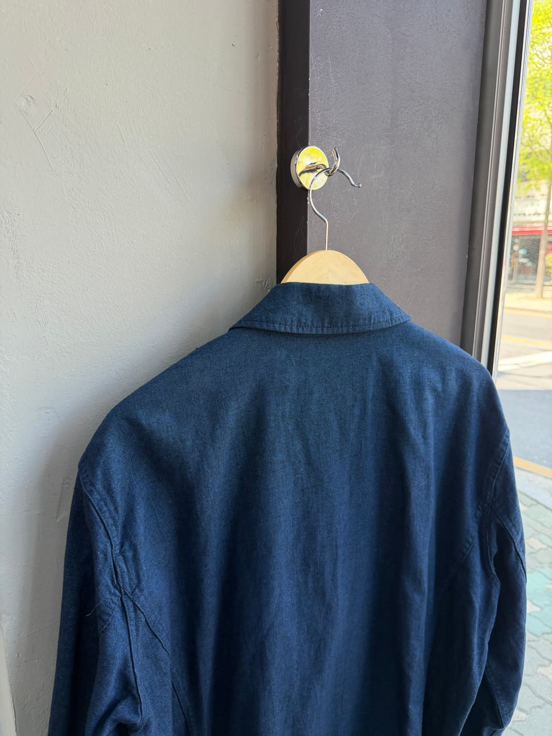 L/ 도큐먼트 데님코튼 인디고 코트 자켓 상품이미지7