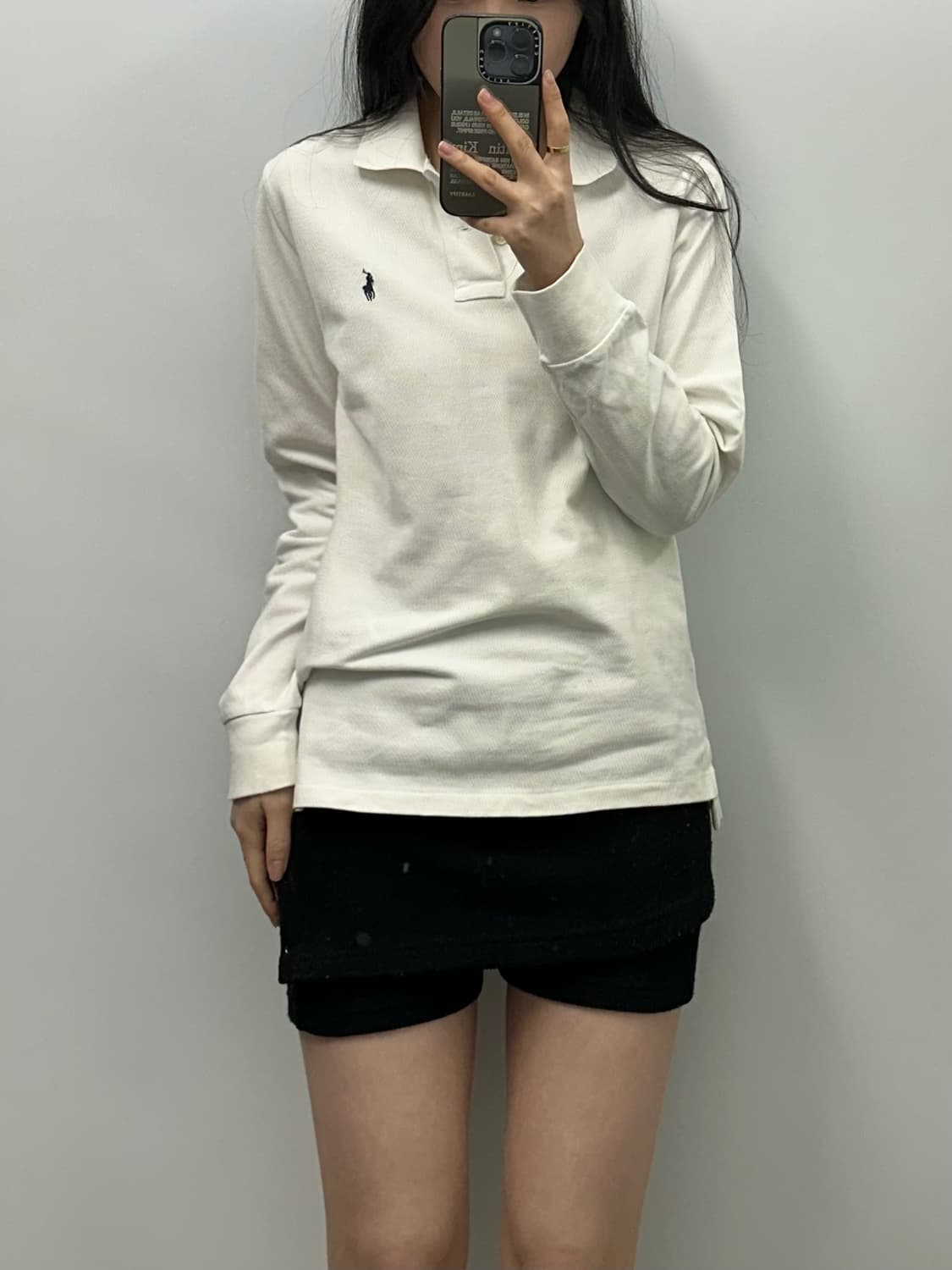 폴로 랄프로렌신형 화이트 긴팔 카라티 상품이미지1