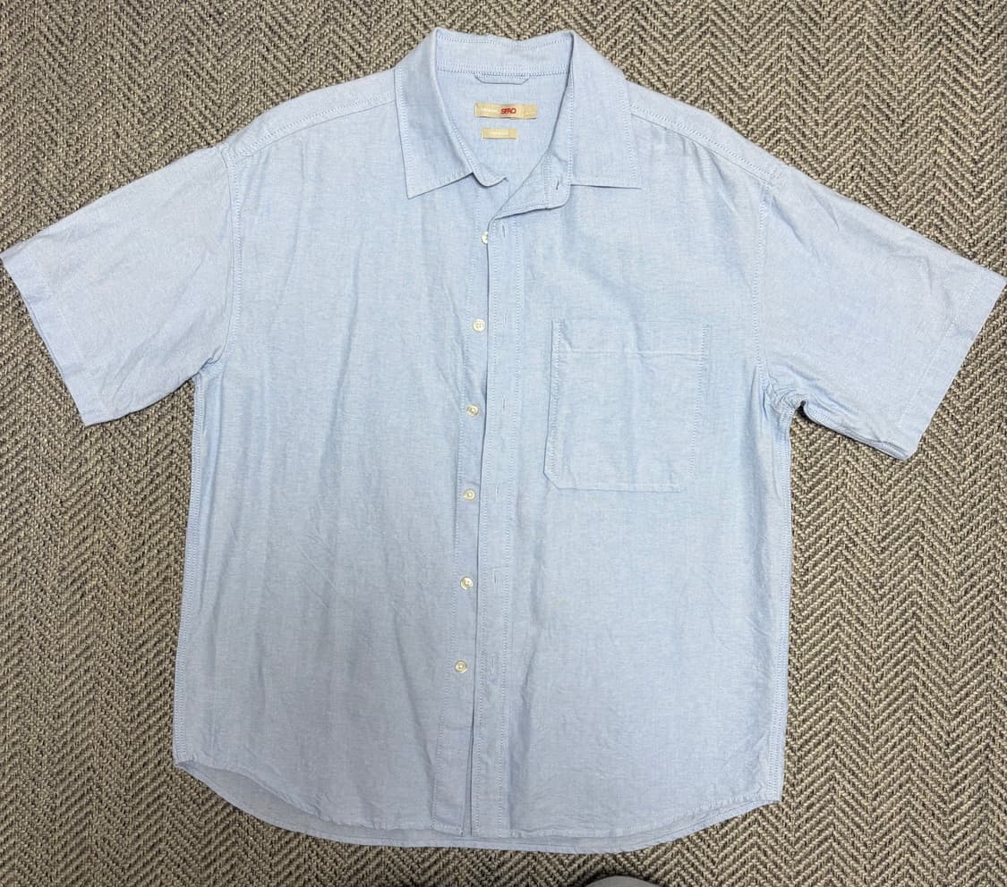 스파오 오버핏 반팔 셔츠 상품이미지2