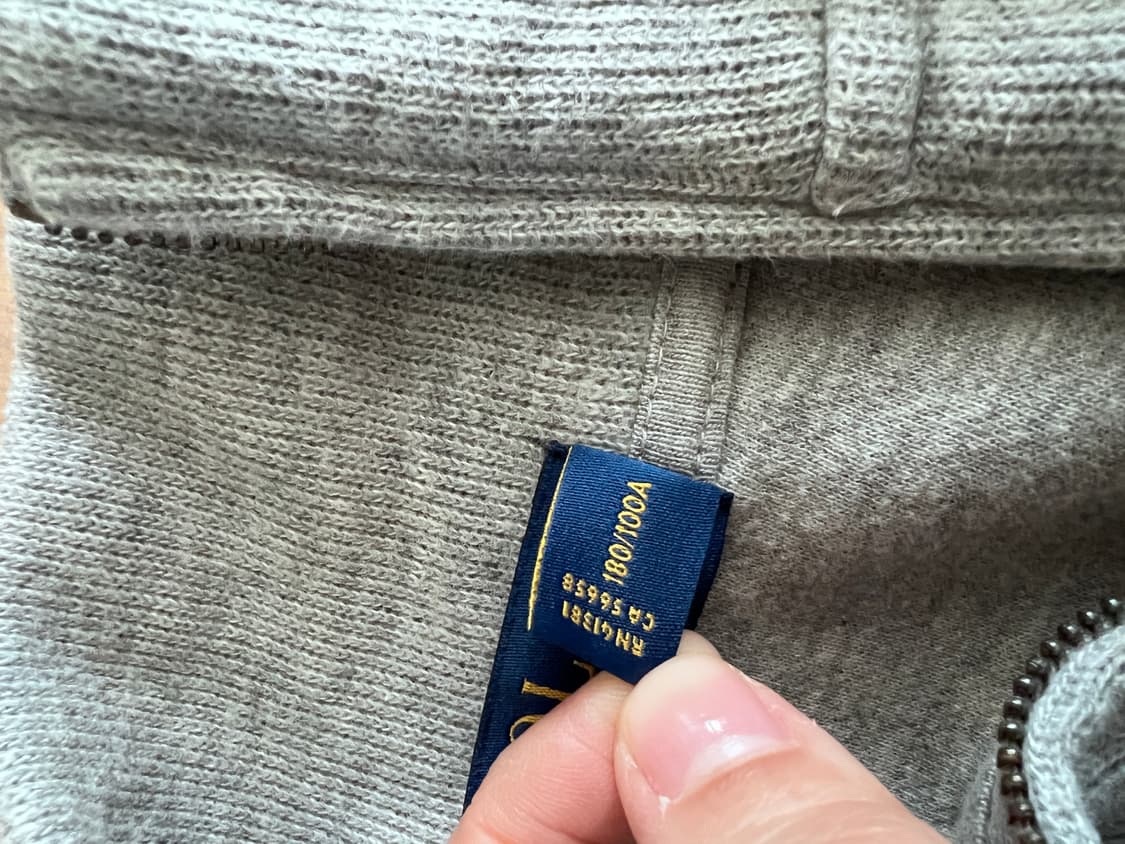 Polo Ralph Lauren Grey Half-Zip Cotton S 상품이미지5