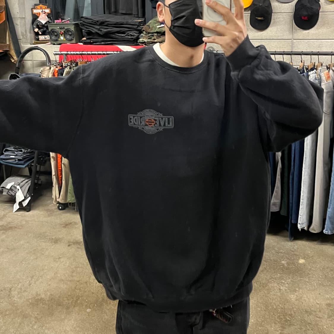 할리데이비슨 로고 스웻셔츠 (110-115) 상품이미지6