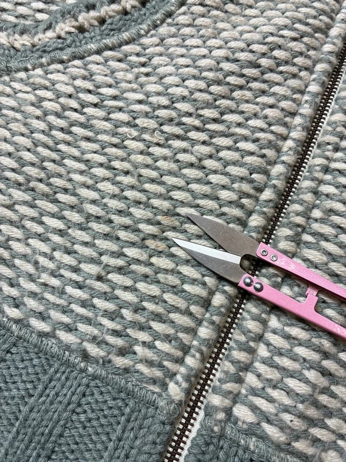 디젤 00's 패치드 짜임 울 후드 집업 PN8303 상품이미지4