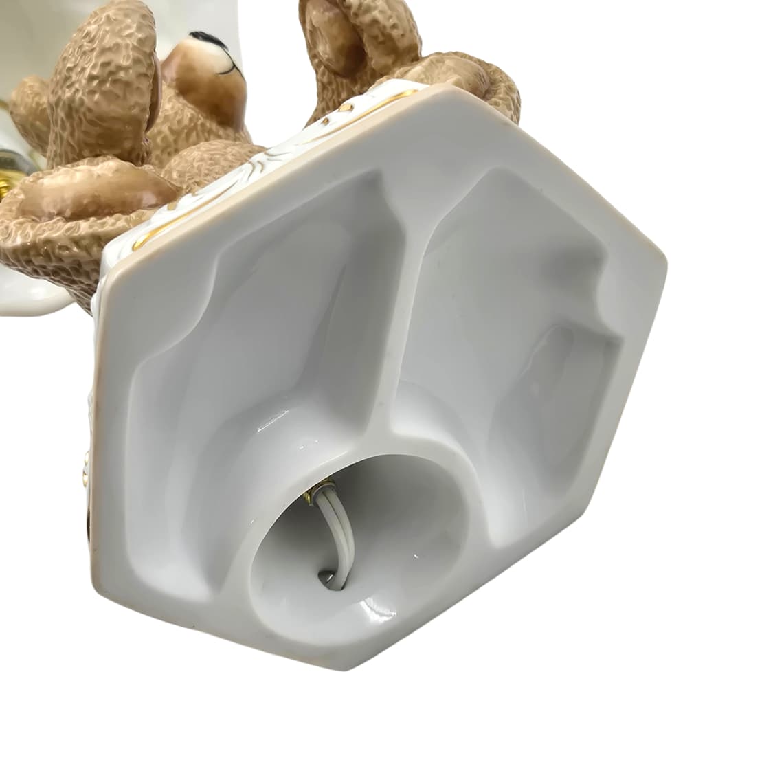 80s 이탈리아 드먼 포셀린 베어 대형 스탠드 램프 상품이미지8