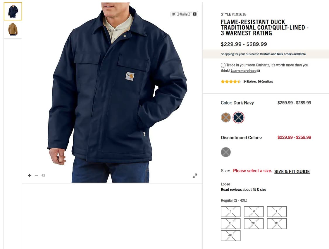 [M] 칼하트 US FR 101618 덕 트레디셔널 코트  상품이미지10