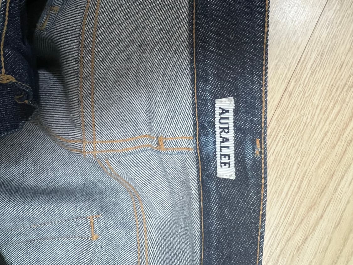 Auralee 하드 트위스트 데님 인디고 상품이미지3