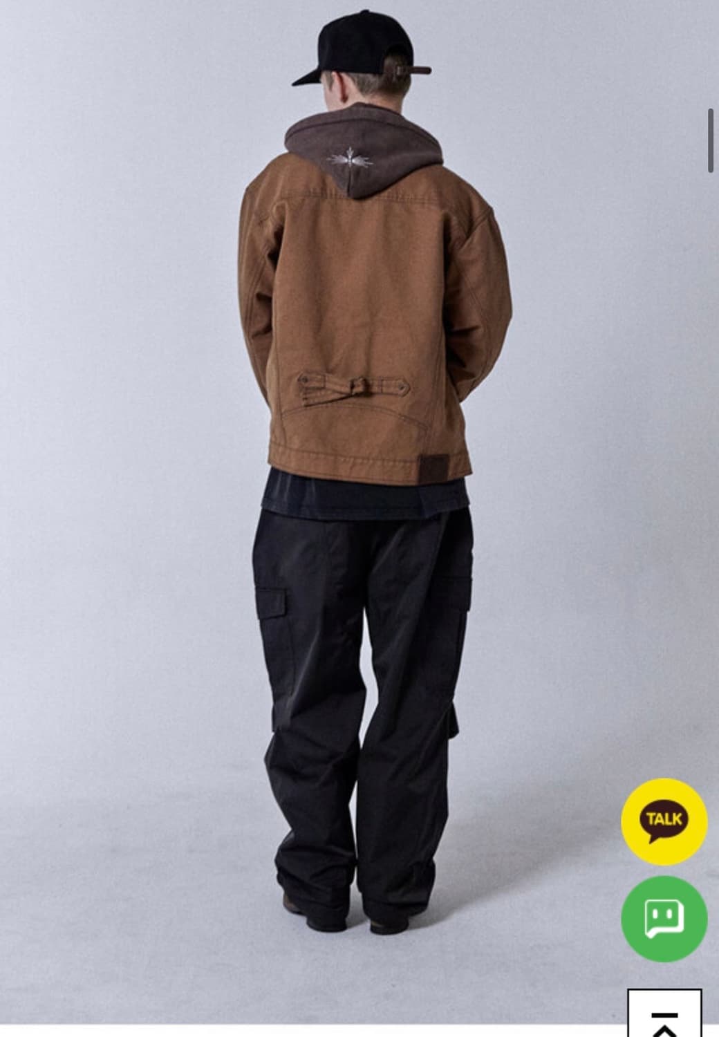 오가프Canvas Cotton Trucker Jacket 브라운 색상 상품이미지4
