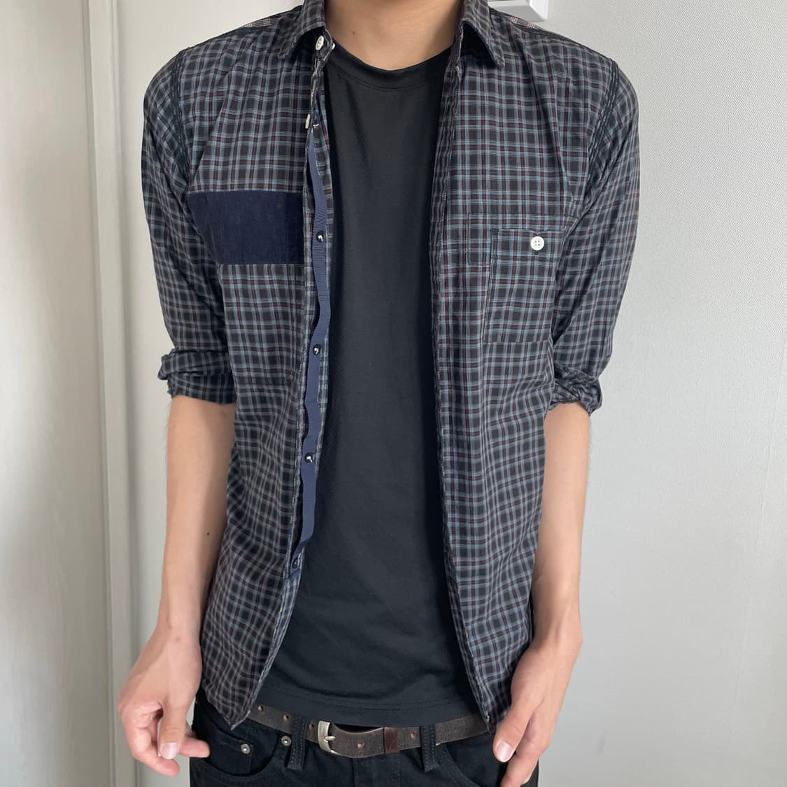 Junya Watanabe Patchwork Check Shirt XS 상품이미지1