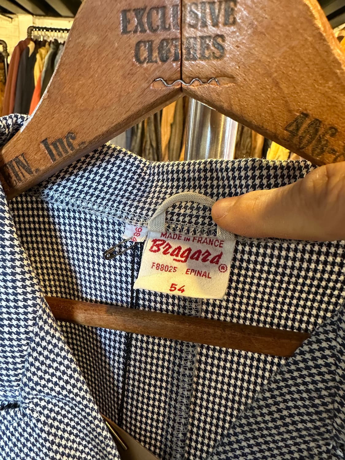 70-80s Bragard 프렌치워크웨어 더블 브레스트 자켓 상품이미지8