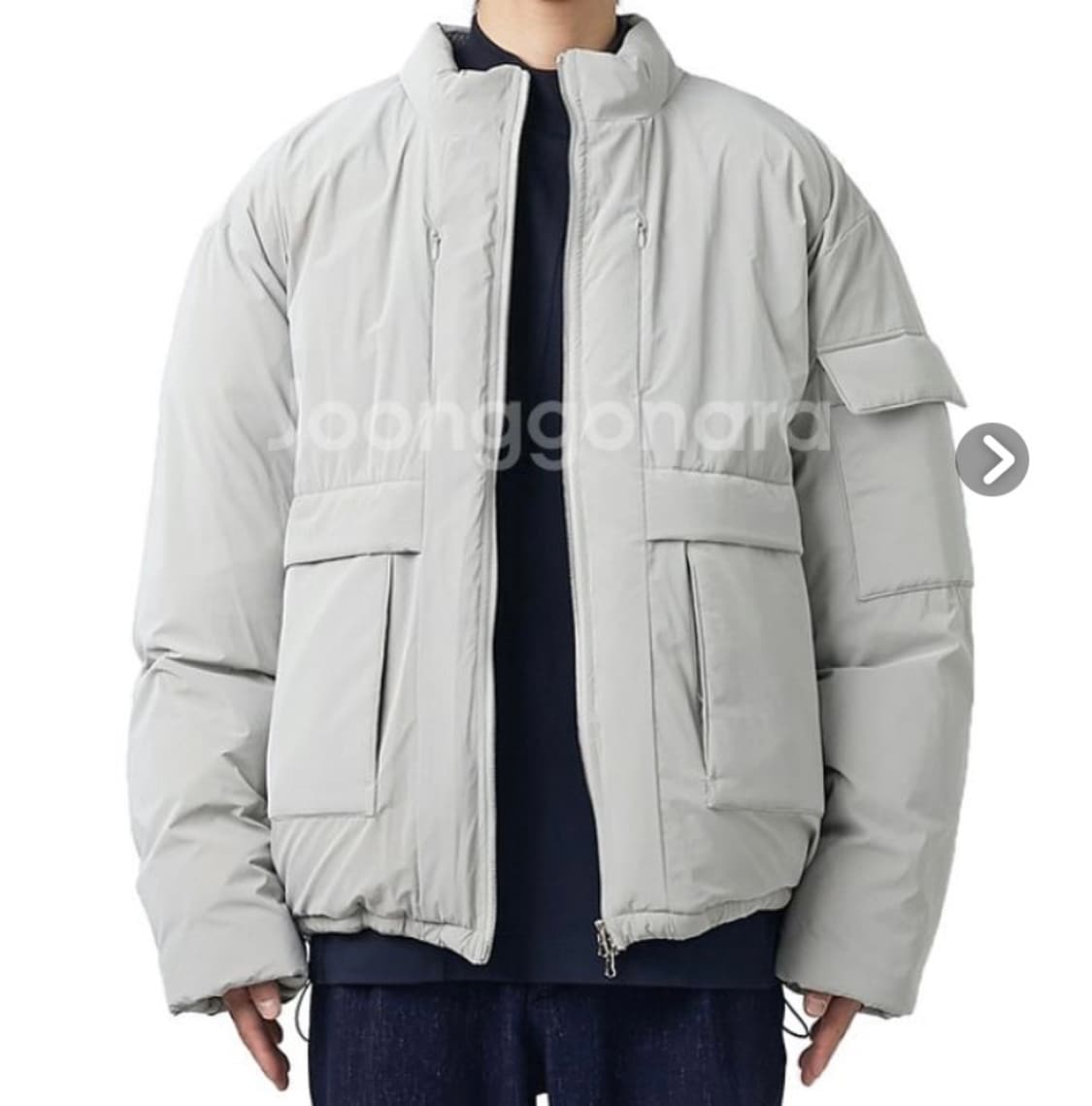 [4] 해칭룸 푸퍼자켓 그레이 상품이미지1