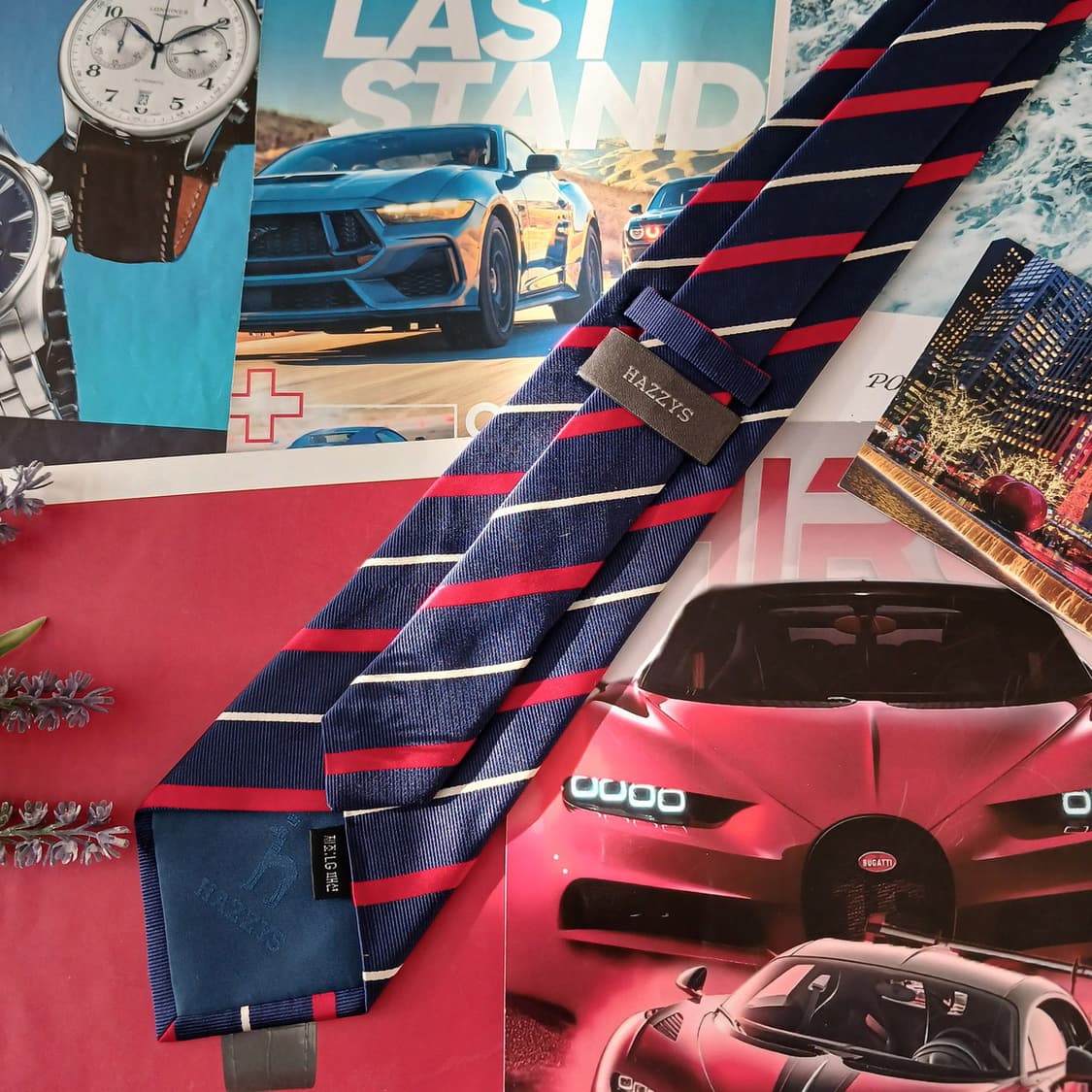 헤지스 실크 네이비 스트라이프 넥타이 9cm A+등급 A19538
 상품이미지4