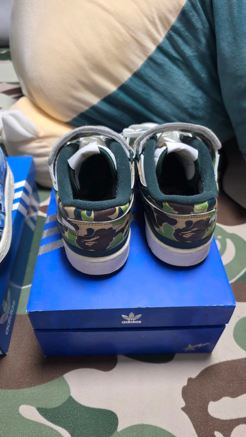 265 베이프 아디다스 포럼 로우 그린 카모  BAPE adidas 상품이미지5