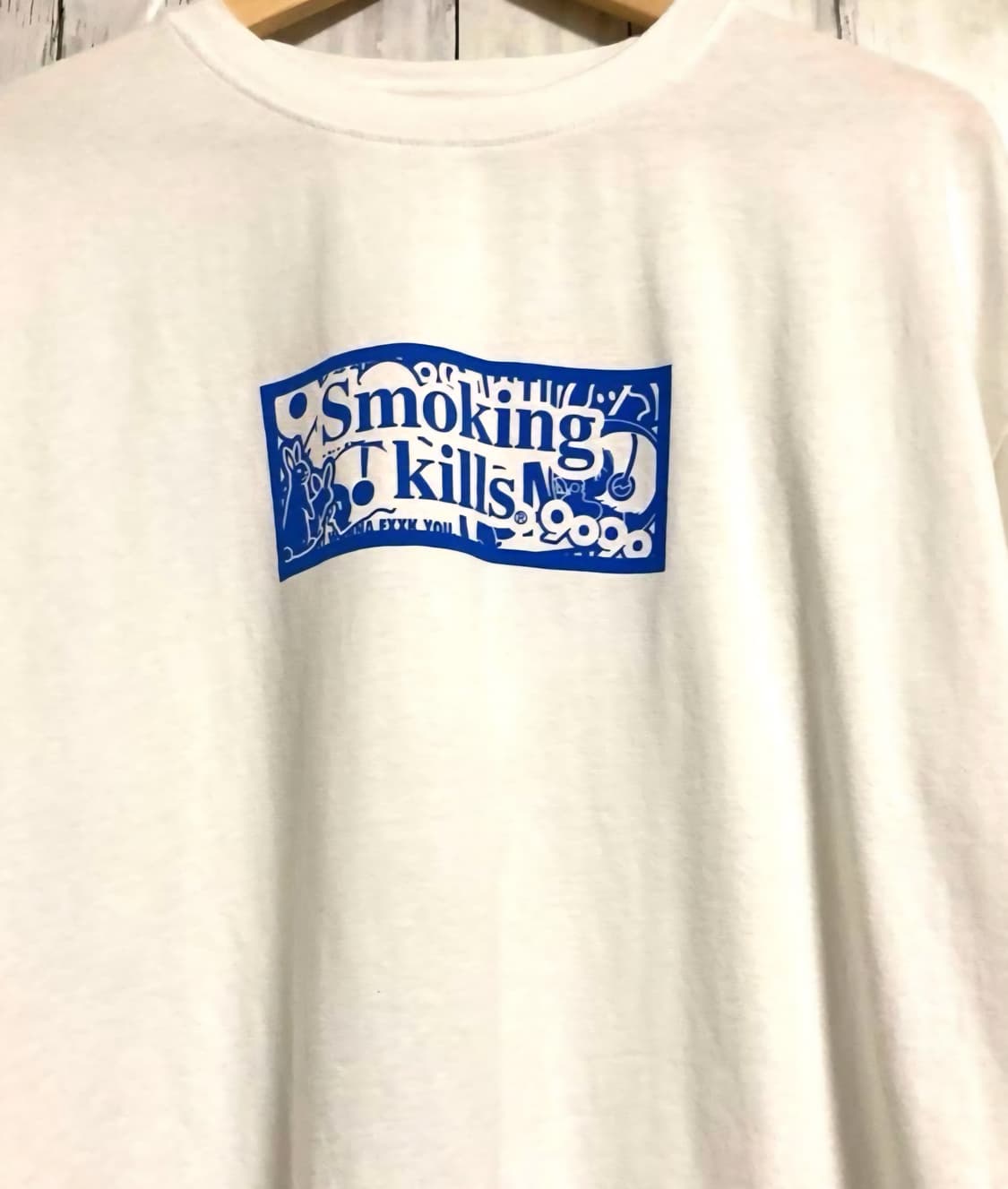 9090 smoking girls 화이트 티셔츠 상품이미지5