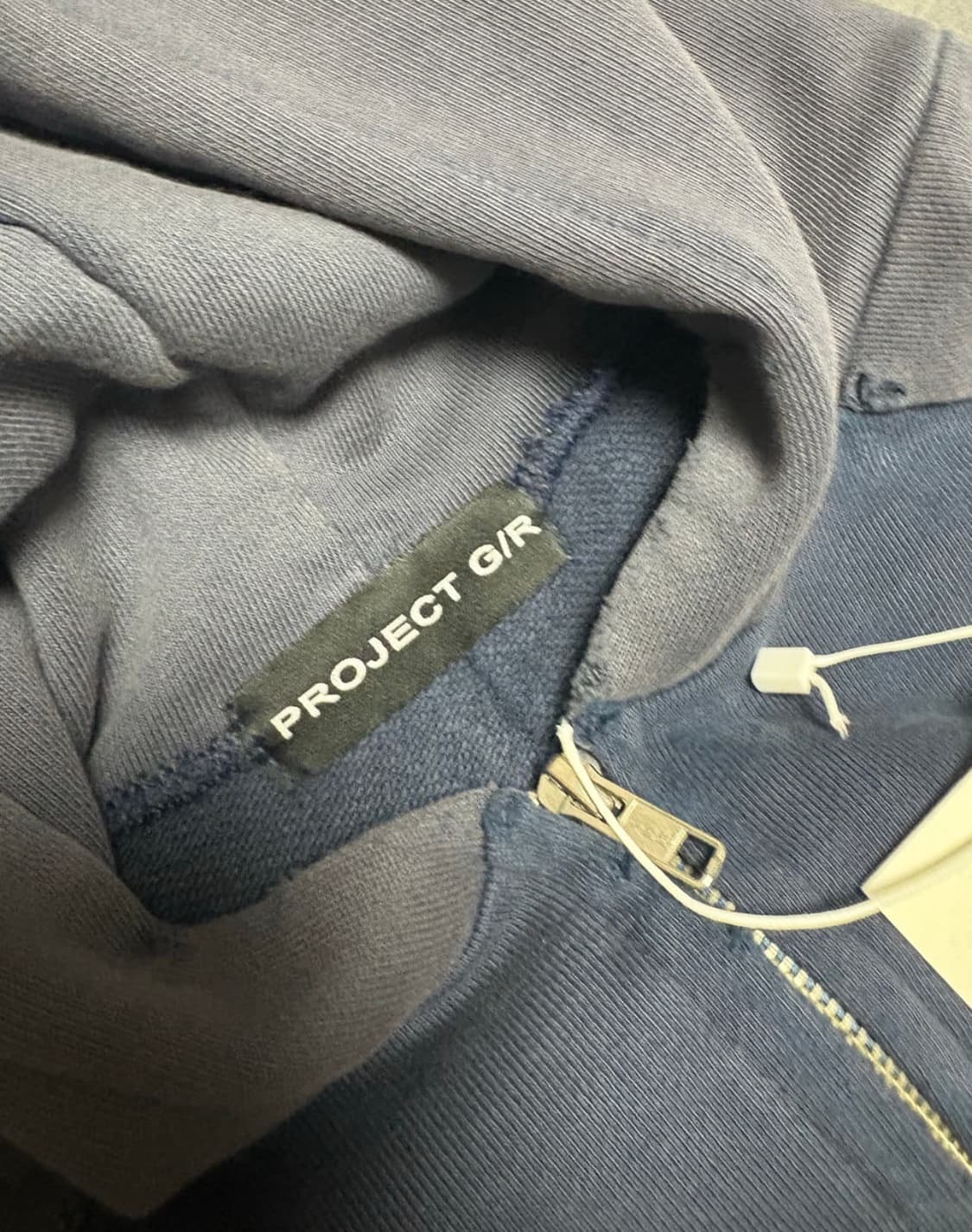 프로젝트gr 리컨스트럭티드 네이비 후드집업 상품이미지3