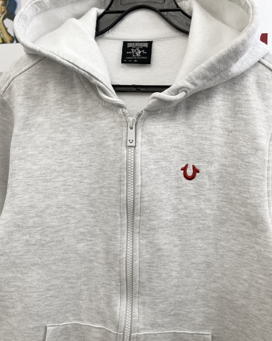 트루릴리젼 베이직 로고 후드집업 오트밀 상품이미지6