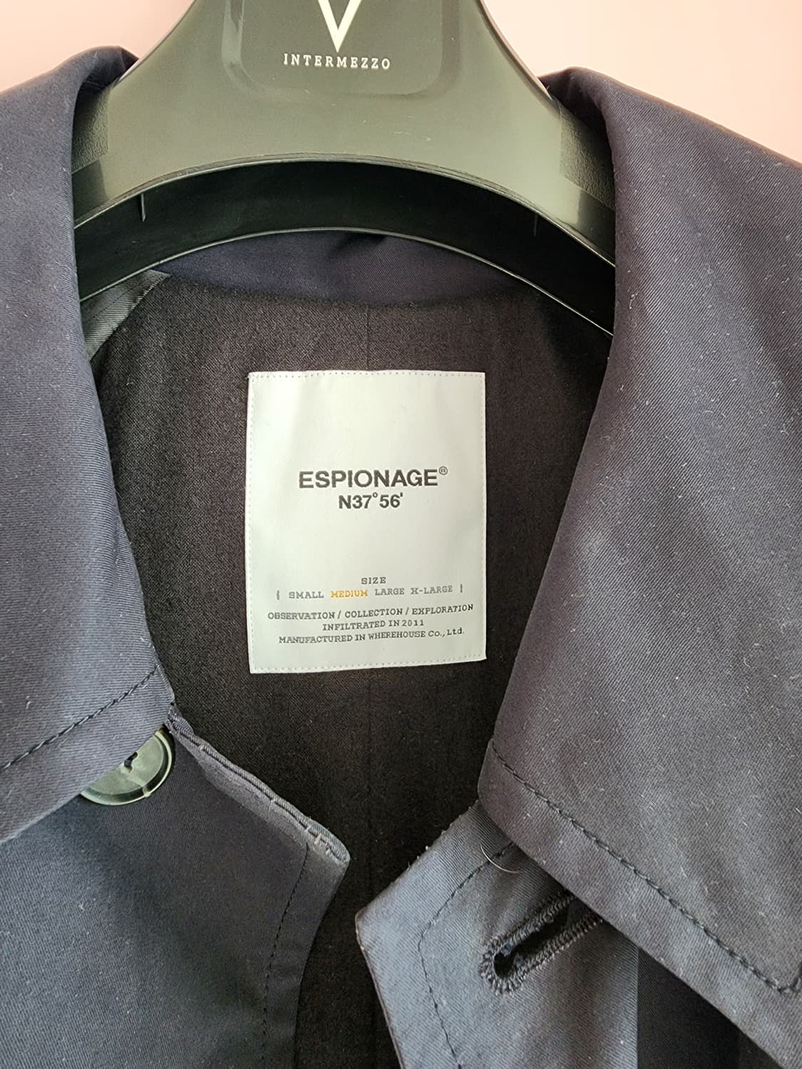 에스피오나지 에센셜 발마칸 트렌치코트 팜 M(100-105) 상품이미지3