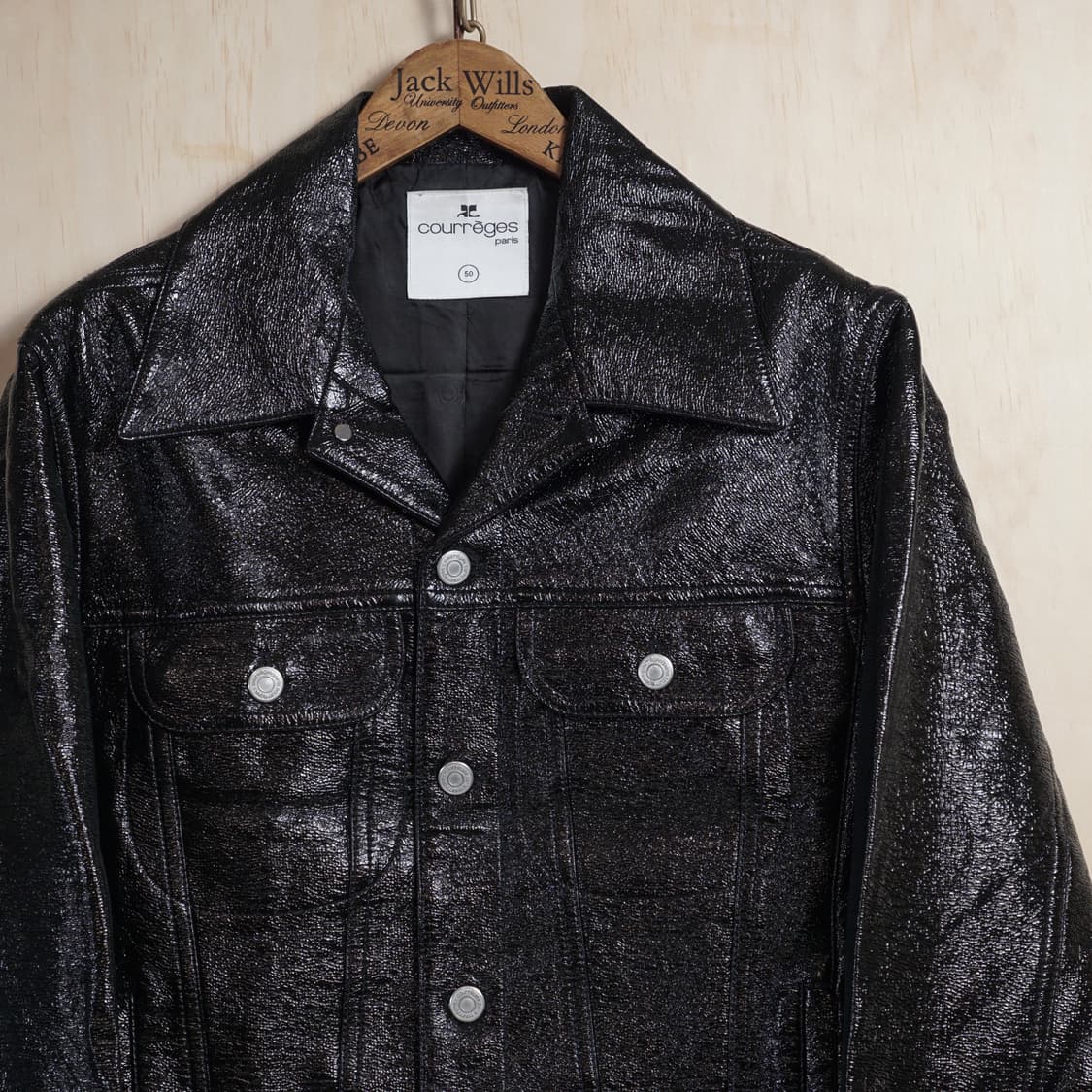 꾸레쥬 바이닐 트러커 자켓 상품이미지4