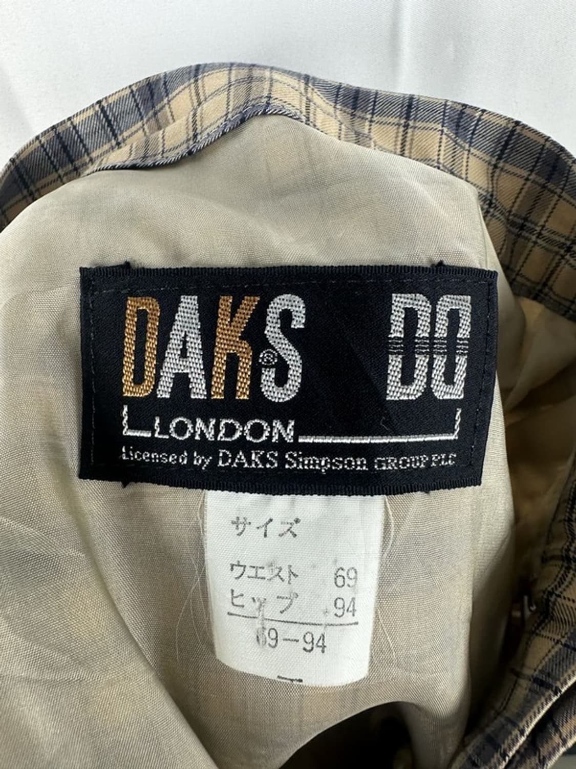[28인치] DAKS 닥스 코튼100% 체크패턴 주름스커트 상품이미지3