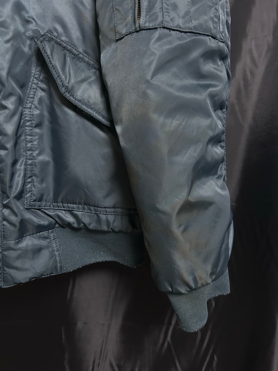 공군 레더 카라 ma-1 상품이미지7