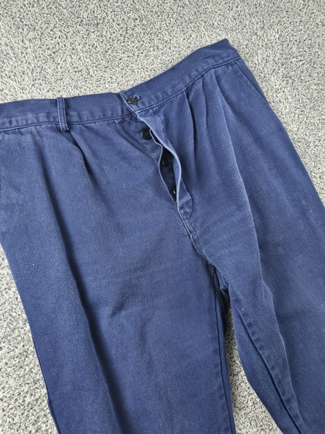 버튼플라이 하프밴딩 프렌치 워크 팬츠 (32"추정) / 9383 상품이미지5